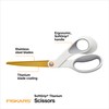Fiskars SoftGrip Titanium Scissors, Stainless Steel Blades for Paper Crafting