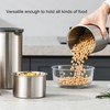 Storage Canister 1400ml Food Storage Container Stainless Steel Airtight Transparent