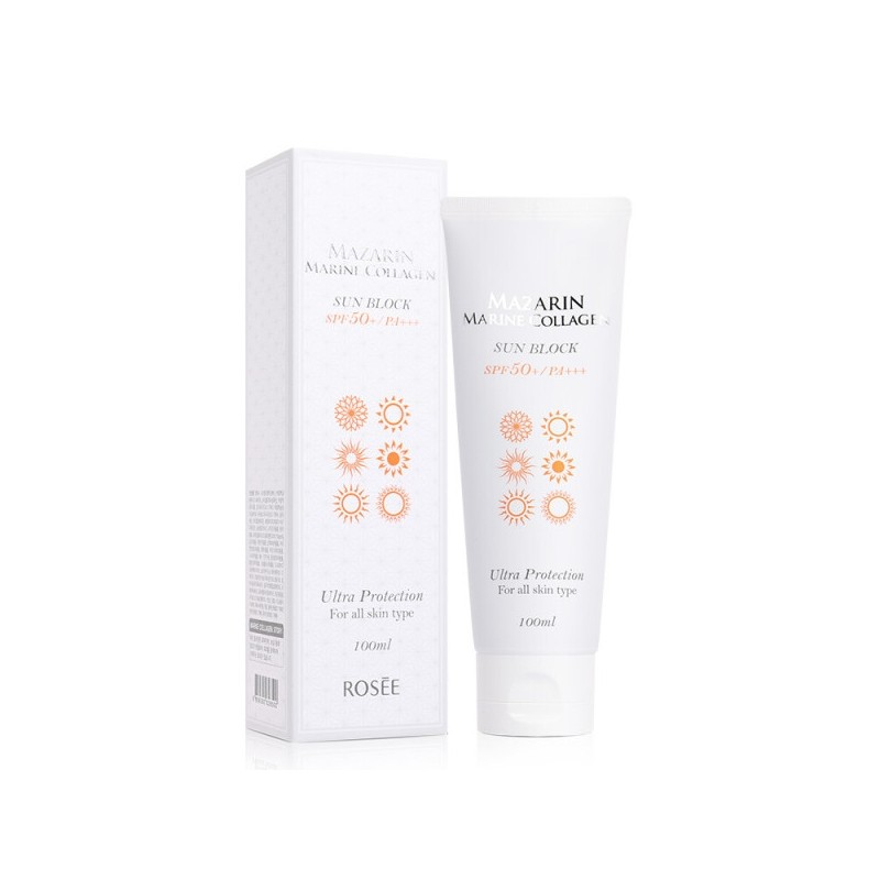 Rose Mazarin Collagen Sunblock 100ml SPF50+/PA+++ / 로제 마자린 콜라겐