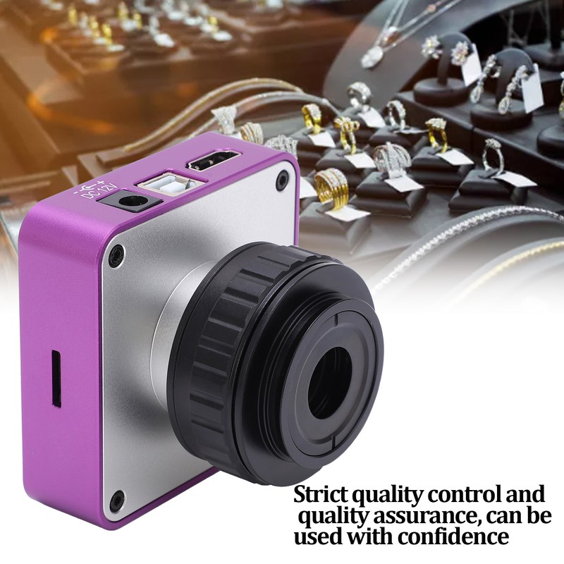2K 51MP Industrial Digital Microscope Camera 0.5X CMount Lens for