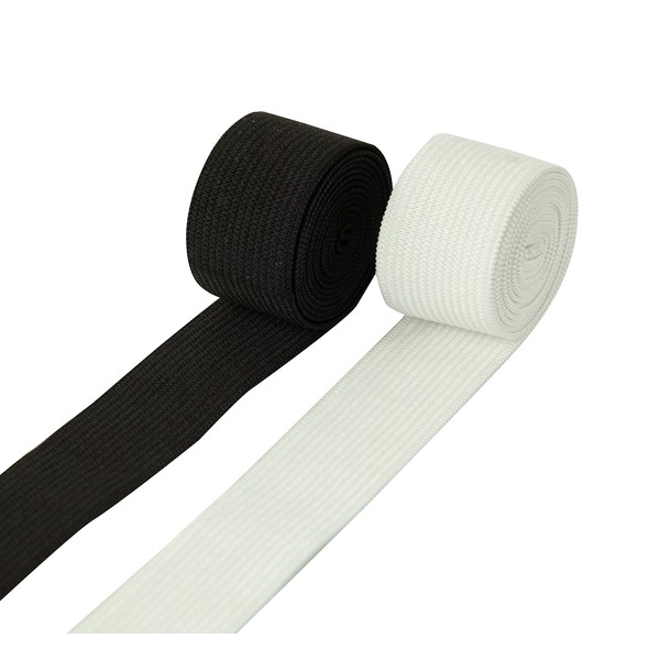 Shelver 1 inch Elastic for Sewing, Wide Waistband Elastic in