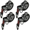 Suction Cup Camping Set - 4 Pieces Suction Cup Hooks
