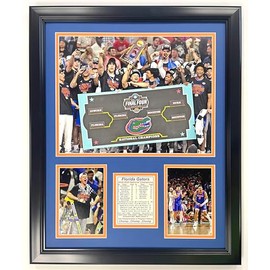 Florida Gators | 2024-2025 Men's College Basketball Champions | Collectible Basketball Memorabilia | Framed Picture and Photo Collage Gifts | (Celebration, 18"x22", Framed)