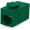Everest RJ45 CAT6 Keystone Coupler in Green (12-Pack) - RJ45