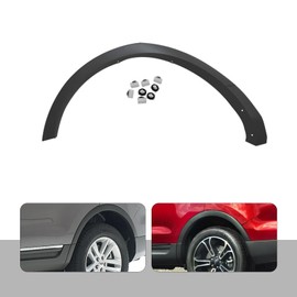 DOONARCES Left Right Rear Wheel Fender Flares for Ford Explorer 2011-2019 Rear Driver Passenger Side Wheel Arch Molding Plastic Flare Trims FB5Z7829164AA FB5Z7829165AA (Rear)