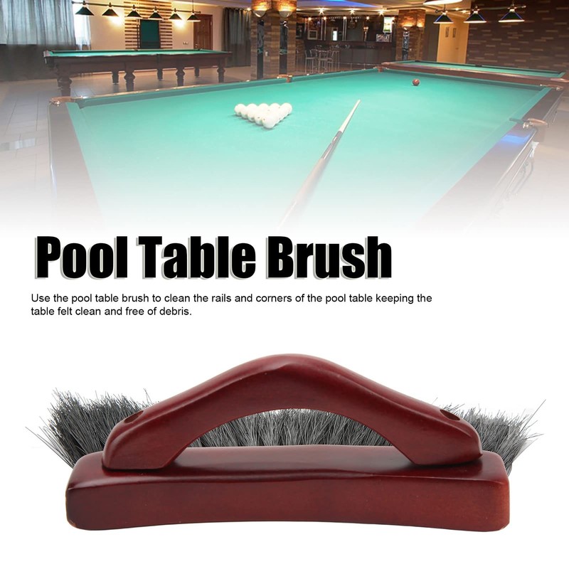Billiard Table Brush, Ergonomic Handle, Billiards Accessories Pool Table Cleaning
