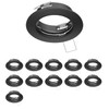 ledscom.de Fere Ceiling Mounting Frame Round Matte Black Pack of