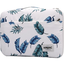 Kinmac 360° Protective Water Resistant Laptop Sleeve case Bag with Handle (Banana leaf, 15 inch-15.6 inch)