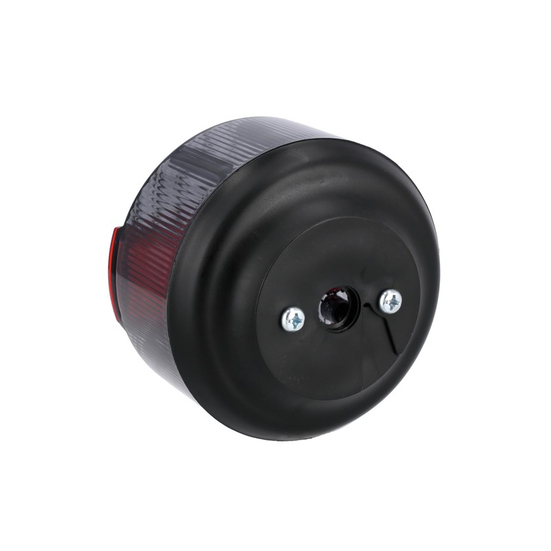VEBCO Round Rear Light Smoke Grey with Reflector in Red,