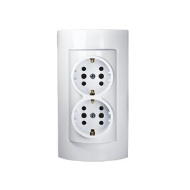 2-Way Combination Socket Surface-Mounted Socket Set 2 Slots Made in the EU