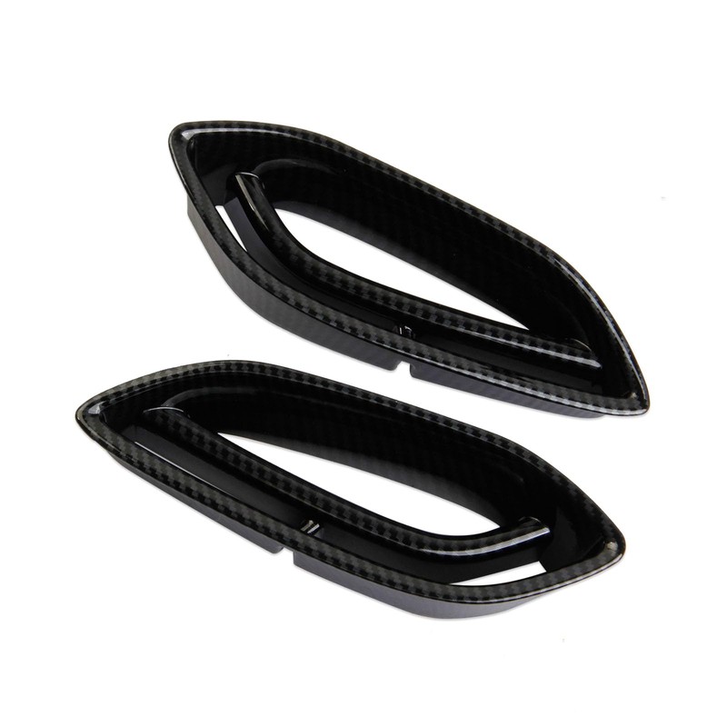 crosselec Carbon Fiber Front Bumper Air Vent Cover Trim Accessories