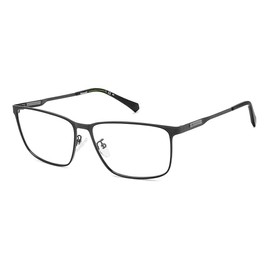 POLAROID Model PLD D494/G Men's Rectangular Metal Eyeglass Frame (Includes Glasses Case)
