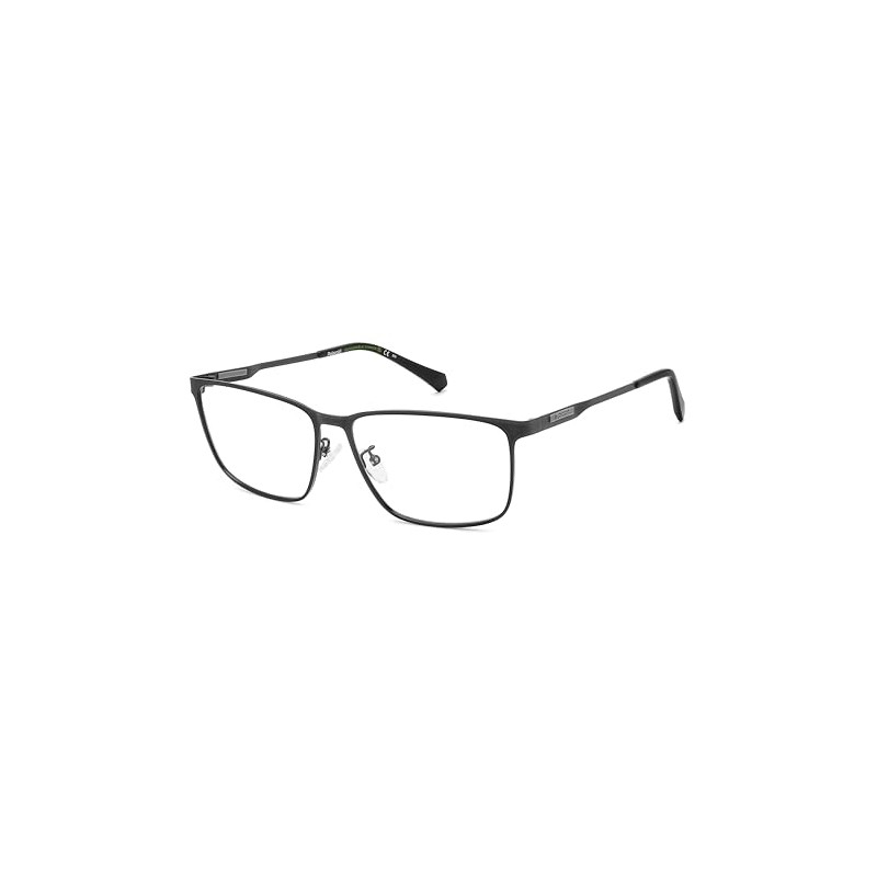 POLAROID Model PLD D494/G Men's Rectangular Metal Eyeglass Frame (Includes
