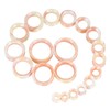 Longbeauty 20pcs Tunnels Kit 2g-1" Silicone Ear Skin Gauges Plugs