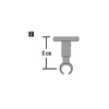 GARDINIA Chicago Series Ceiling Support for Curtain Rod, with Metal