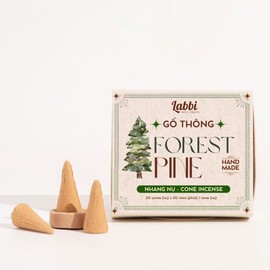 LABBI Incense Cones - 20 Natural, backflow Incense Fragrant Cones for Relaxation, Chakra Support and Meditation. Includes a Holder for Convenience. Perfect for Holidays or Daily use.