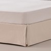 100 x 190/200cm Box Spring Bed Frame Cover 100cm Natural