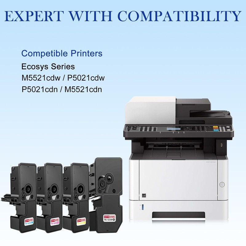 TK5230 Compatible with Kyocera TK-5230K TK5230 Tone for Ecosys M5521cdn