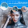 DIY Glitter Makeup Set with Stencil Designs - Applicable for