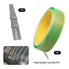 GIONAR 15m/49ft Knifeless Tape, Cutting Tape Vinyl Wrap, Car Stickers Design Tape, No Scratch Cutting Line, for Modification of Exterior Film Patterns of Cars, Motorcycles, Ships