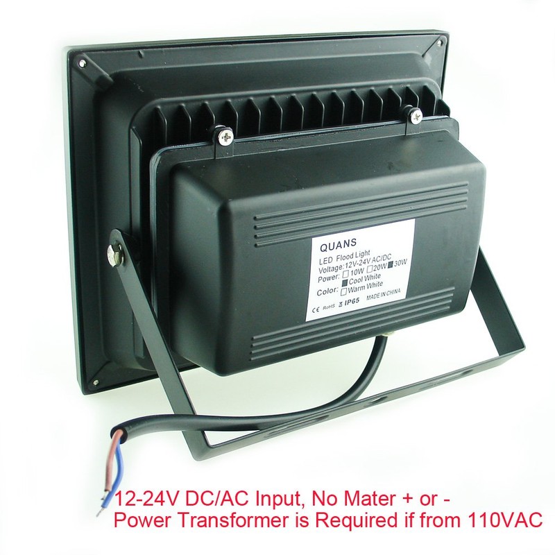 QUANS 30W Watt Cool White 12V 24V AC DC Ultra