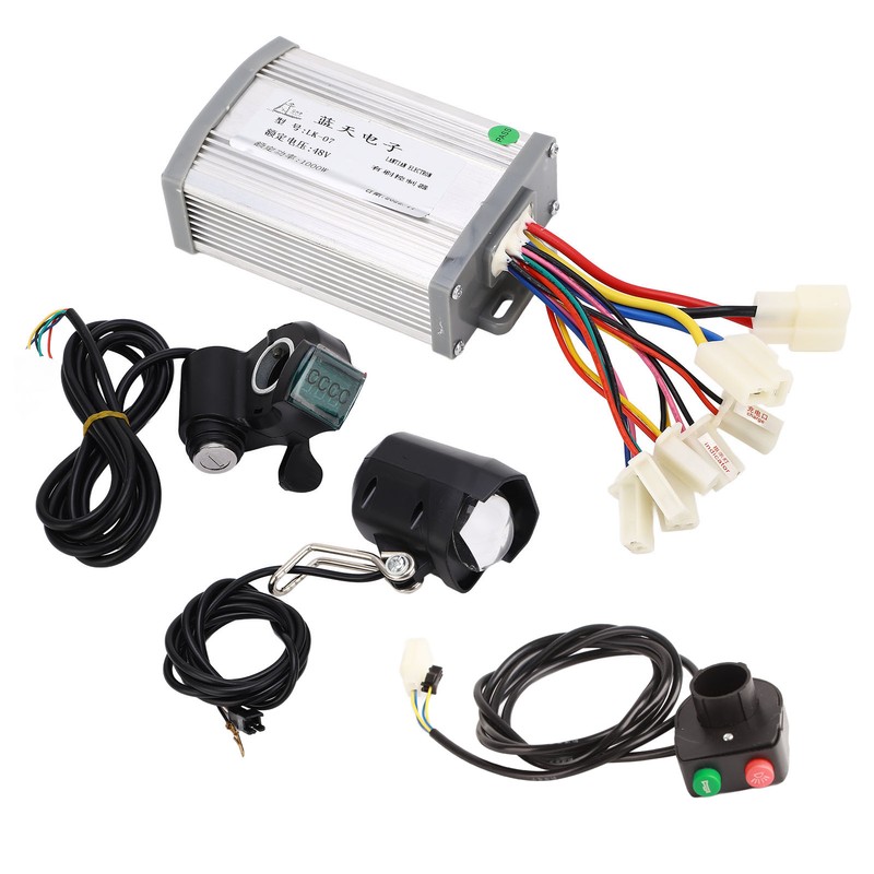 48V 1000W Electric Bike Retrofitting Kit Brushed Controller Thumb Throttle