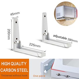 Hovico Foldable Stretch Shelf Rack Wall Mount Kitchen Microwave Oven Stand Bracket