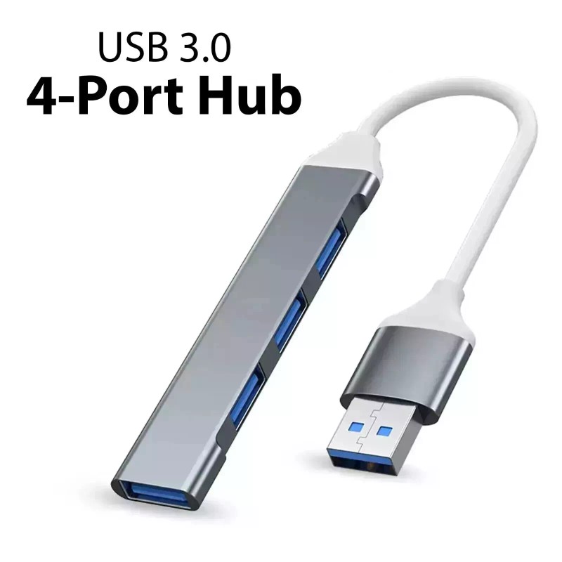 Unbranded 4 Port USB 3.0 Hub Splitter Adapter Charge High
