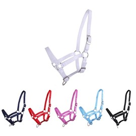 NETPROSHOP Foal Halter 3-Way Adjustable for Foals Falabella Shetty Pony Full Size: Full Foal, Colour: White