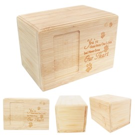 Precowellty Pet urn for Ashes, Dog Urn, Cat Urn, Pet Ashes Keepsake, Dog Cremation Box, Urn for Dog Ashes, Wooden Cat Urn, Dog Ashes Box