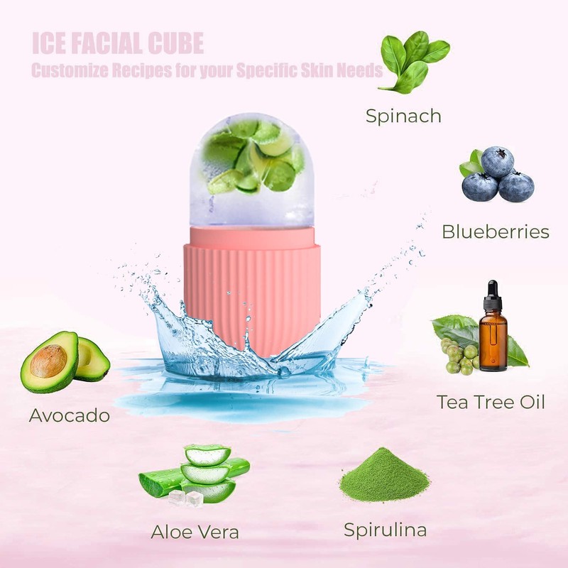 RoseFlower Face Ice Roller, Ice Roller for Face, Eyes, Ice