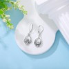 925 Sterling Silver Scottish Thistle Celtic Dangle Drop Earrings Gifts