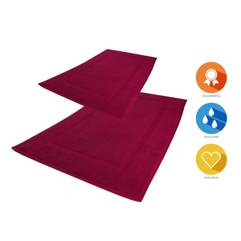 Lavea Bath Mat, Set of 2, 50 x 80 cm,