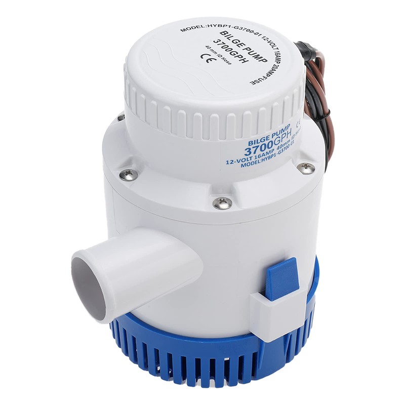 YaeMarine 3700gph 12v Boat Marine Electric Bilge Pump Plumbing Non
