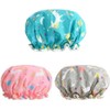 MEISO 3 Pieces Gorros para Regadera Gorra de Baño Mujer