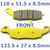 Master Chen Front Rear Brake Pads Brakes for Suzuki Katana