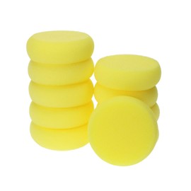 Penta Angel Paint Sponges Applicator 10Pcs Round Detail Foam Sponges for Painting Car Waxing Art & Craft DIY (Yellow)