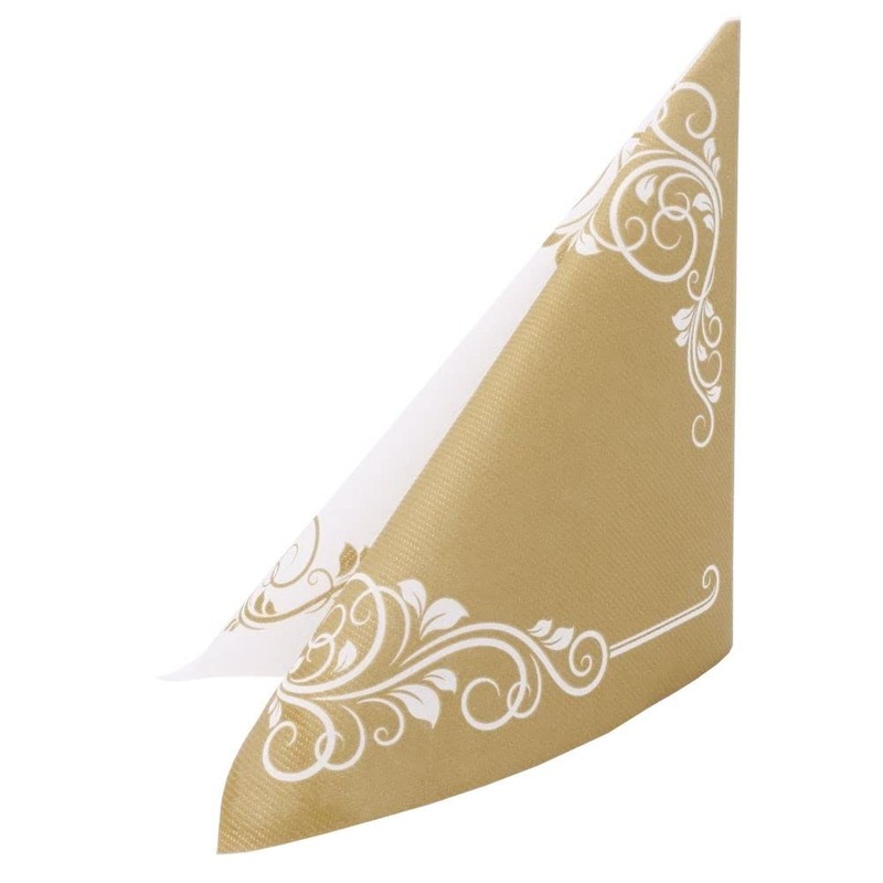 50 Napkins Ornaments 40 x 40 cm Fabric-Like Airlaid Bellissima