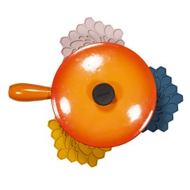 modern-twist 7 x 7" Hive Silicone Trivet, Heat Resistant Up To 675°F, Non Slip, Protects Table From Heat, Rose, Pack of 1