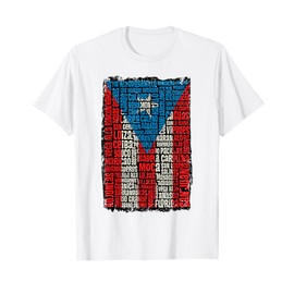 Puerto Rican Flag Puerto Rico Towns And Cities Retro Vintage T-Shirt
