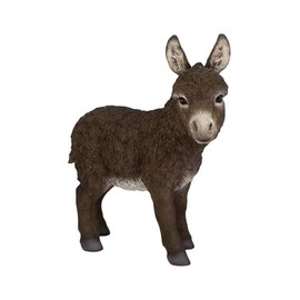Uvia Standing Black Brown Donkey 8.1 x 3.5 x 9.1 inches (20.5 x 9 x 23 cm) Doll Figurine Figurine Animal Garden Decoration Donkey H12267-2