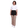 Mirabella Health & Beauty Espresso Waist Apron with Pockets Black