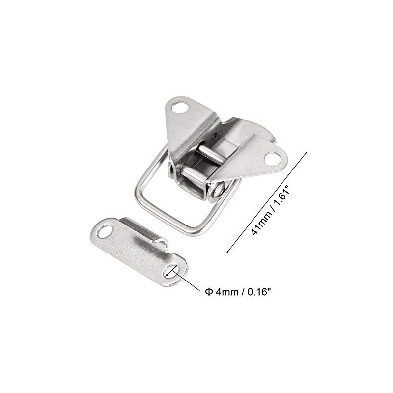 uxcell 1.61-inch SUS304 Stainless Steel Draw Toggle Latch Clamp for