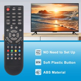 Replacement Remote Control Suitable for Grandin TV 42PCH211 E19CE366EB LC3209WH LCH2411TH LCH3211TH LD12C14 LD19C14 LD19CGH1060ES LD22C12 LD28C25 LD32C12 LD32C12 LD32C12 LD3 2C17 LED32TC1700E LHD29FS