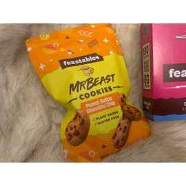Mr. Beast / Feastables Mr Beast Feastables PEANUT BUTTER CHOCOLATE CHIP Cookies + Choc Chip Snack Bars!