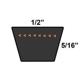D&D PowerDrive A49 Replacement Belt, 1 Number of Band, Rubber