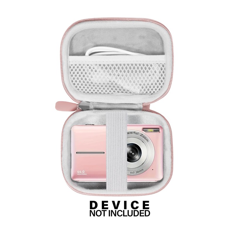 CaseSack Kids Camera Case compatible with CAMKORY Digital Camera (Rose)