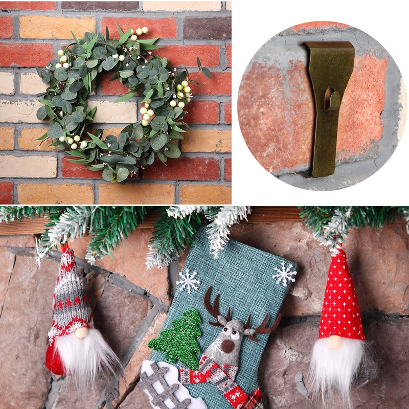 Ripeng 16 Pieces Brick Wall Clips and Hooks for Hanging