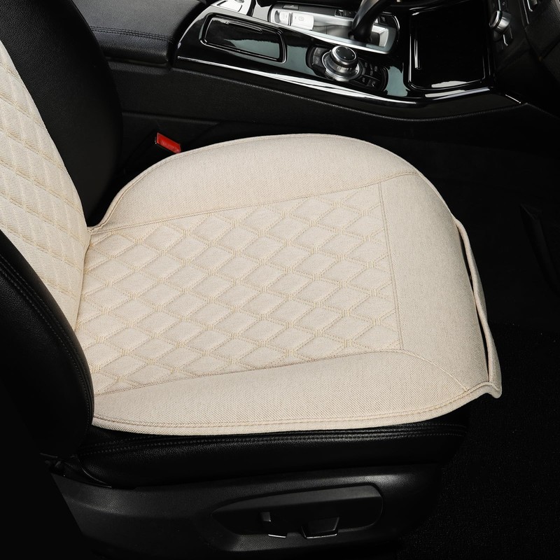 West Llama Linen Car Seat Covers-Breathable & Soft-Front Car Seat