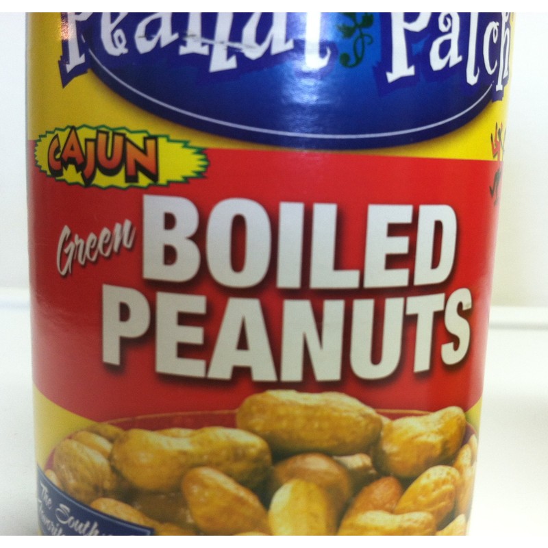 Peanut Patch Cajun Green Boiled Peanuts Red Two 13.5 Oz.